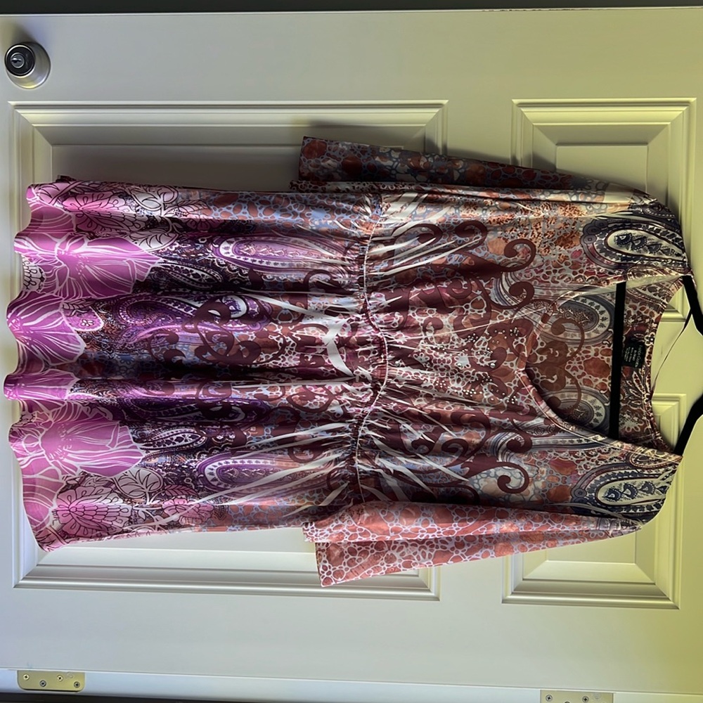Faded Glory-1X- Purple and Brown Top